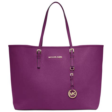 michael kors purple tote|Michael Kors neverfull tote.